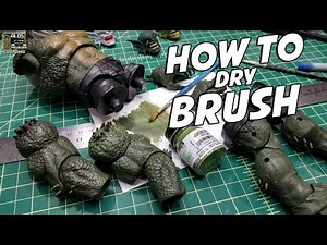 Customizing Action Figures - How to apply Dry Brushing - Painting Techniques