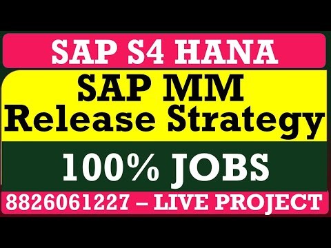 Release Strategy in Sap MM S4 Hana Hindi Basic to Advanced | 8826061227 Call for Live Training |