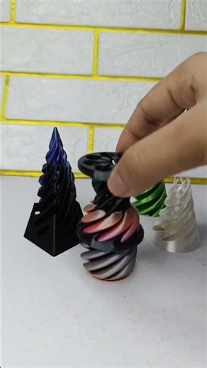 cool 3D printed spiral cone decompression toy