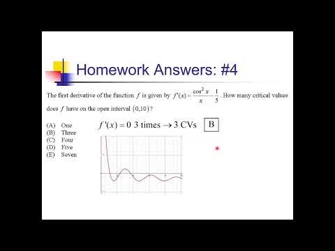Extreme Values of Functions: Problem Set #2