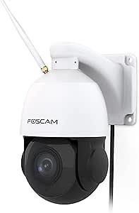 Foscam SD2X 18X Optical Zoom 1080P HD Outdoor PTZ Security Camera, 2.4g/5gHz WiFi IP Surveillance Camera,Speed Dome, 165ft Night Vision, IP66, WDR, Built-in Audio, Works with Alexa Google Assistant