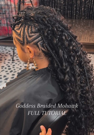 Goddess Braided Mohawk Tutorial for Long Hair