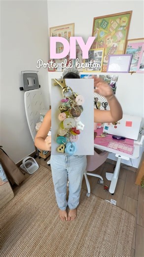 DIY - Porte clé bouton ✨ #sewing