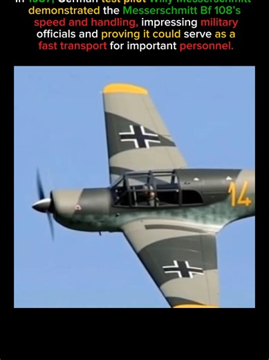 Bf 108 Impressive Handling #historytime #jet #history #historytok #bf108