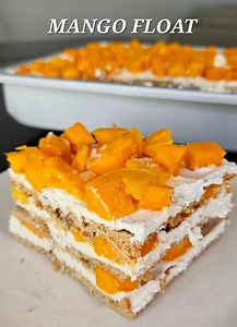 225K views · 2.3K reactions | Mango Float or also known as Mango Ice Box Cake, Mango Graham Cake and Mango Royale is a popular Filipino dessert. This no-bake dessert is so easy to make. All you need this layer graham crackers, sweetened whipped cream and rice mangoes. Freeze to set. Defrost for 20 minutes before serving and enjoy! #Mango #mangodessert #easydessert #easyrecipe #Filipino #filipinofood #pinoyfood #pinoy #filipinoamerican | HungryCakes2x | Facebook