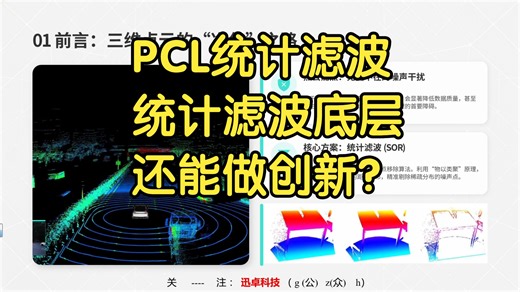 点云处理必学！点云基础算法-PCL 统计滤波- 统计滤波N大创新方式快来学