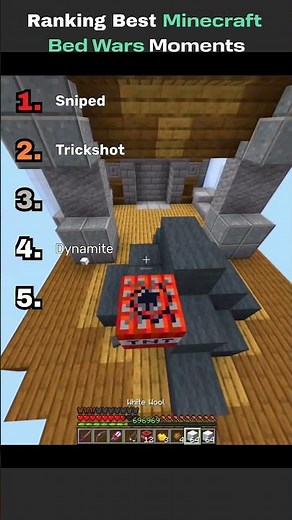 Top Plays That Broke Bed Wars #minecraft #hypixel #shorts