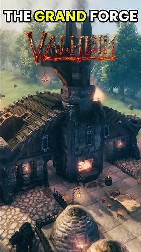 The GRAND Forge - Valheim Build #valheimbuilding #valheim