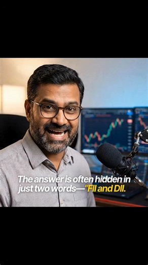 Stolo - India's Ultimate Options Trading Platform on Instagram: "Markets fall even when nothing looks wrong. Most people don’t know who is actually selling. This is how FII and DII money really moves the market. If this helped you understand the market better, follow us for more short, simple explanations of how the stock market actually works—no jargon, no hype, just clarity. #fiidiidata #marketpsychology #tradingeducation #investinindia Disclaimer: This AI-generated video is for educational pu
