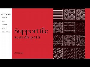 #36 Solving Missing Hatch Patterns in AutoCAD (Support File Paths)