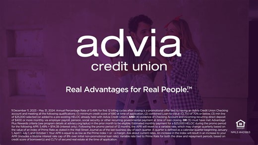 Take advantage of today’s high home values to access equity in your home. Use a special low intro rate HELOC from Advia to cover home improvements, appliance upgrades, the unexpected, and more. Gain financial flexibility and enjoy 12 months of low intro rates. Then, as low as 8% APR. Apply today at adviacu.org/heloc. | Advia Credit Union | Facebook
