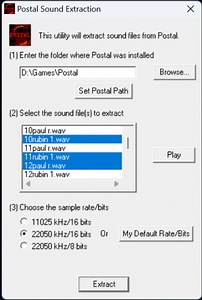 Postal - Audio Extraction Utility