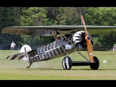 Strap into the cockpit of a WWI airplane. Fly along in a Fokker D. VIII (D8) 360° Video