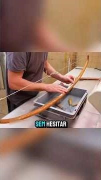 Fabricação de um arco tradicional em madeira