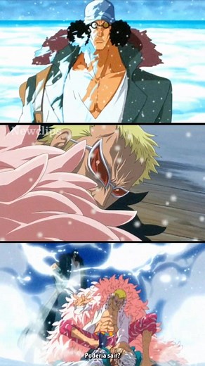 Aokiji Saves Smoker from Doflamingo