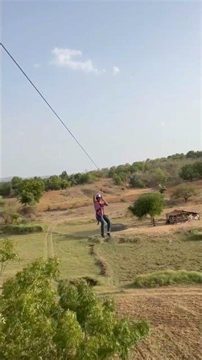 🔥 Thrilling Zip Line Adventure | High-Speed Zip Riding Experience 😍