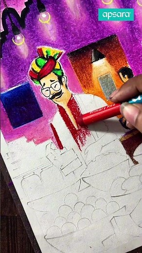 Apsara Colour Pencils Art | Diwali