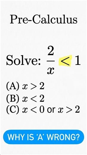The Most Common Inequality Mistake #precalculus