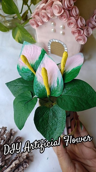 DIY Artificial plant | Easy decor Ideas #shortsviral #viralshorts #diyplanters #craftideas #handmade