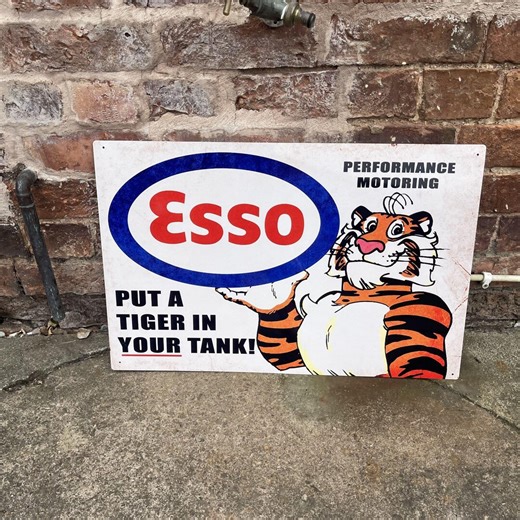 Esso Put a Tiger in Your Tank Metal Sign – Vintage Motoring Advertising Wall Plaque - Etsy UK