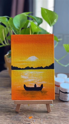 Easy Acrylic Painting For Beginners #painting #art #acriliconcanvas #acrylicpainting