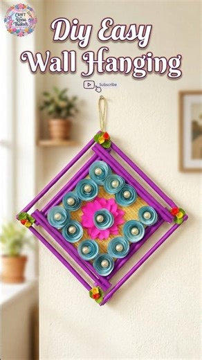 Amazing DIY Wall Hanging | Easy Craft Idea #shorts #diy #diycrafts #shortfeed