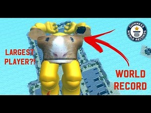 LARGEST PLAYER (WORLD RECORD) | Roblox Weight Lifting Simulator 3