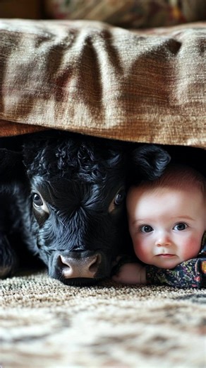 Adorable Baby Highland Cow and Calf Moments