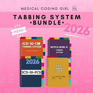 2026 - Tabbing System BUNDLE | FACILITY | Medical Coding Tabs | Book NOT Included - Etsy