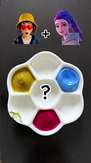 KPop Demon Hunters(part 156 ⚔️Color Mixing #satisfying #art #colormixing #trending #kpop