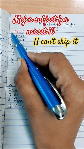 Nursing Officer Exam: Major & Minor Subjects You Can’t Skip! #pushpasahu1297#yt shorts