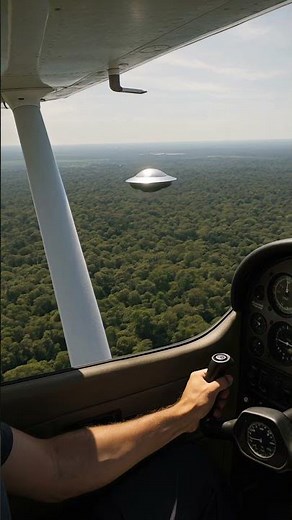 A pilot flying over the Amazon rainforest notices a UFO! He tracks it and records it all on camera!