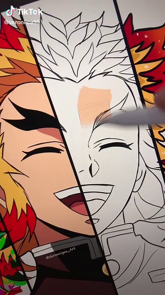 Hardest Anime Drawing Challenge: Rengoku from Demon Slayer