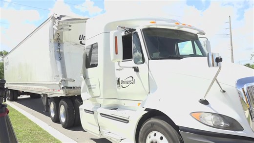 Report: Semi-truck driver says brakes stopped working before hitting school bus
