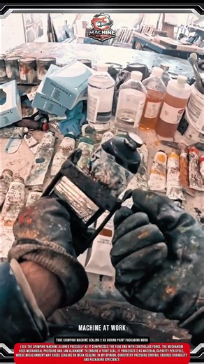 Tube Crimping Machine Sealing 2 kg During Paint Packaging Work