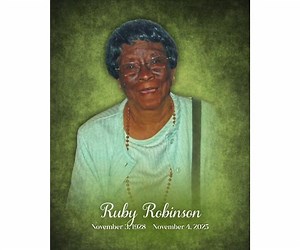 Ruby Robinson Obituary (2025) - Jacksonville, FL - C.L. Page Mortuary - Jacksonville