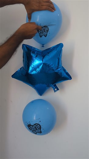 Blue balloons popping HBD..Relaxing ASMR #satisfying #shorts #shortvideo #viral