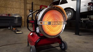 SUNFIRE SF80 80,000 BTU 1900 sq. ft. Diesel/Kerosene Radiant Space Heater with Quiet, Safe, Odorless Operation SF80