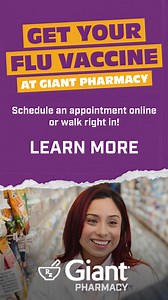 Schedule an appointment or walk right in! | Giant Food | Facebook