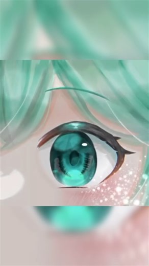 Mystic Lens #animeart #eyetutorial #galaxyart #artprocess #illustration #glowart #short