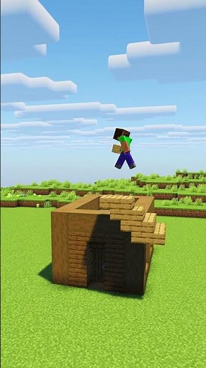 Minecraft Day 1 Starter House🏠 #minecraft