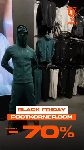 BLACK FRIDAY 💢Tout le site en promo de -30% à -70% Profitez tant que c’est chaud 🔥 | Footkorner