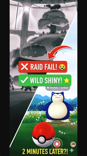 GIGANTAMAX SHINY SNORLAX Raid FAIL... 😭 Then I Caught it WILD in Pokémon GO!