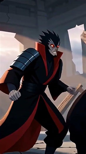madara and Itachi fighting scene