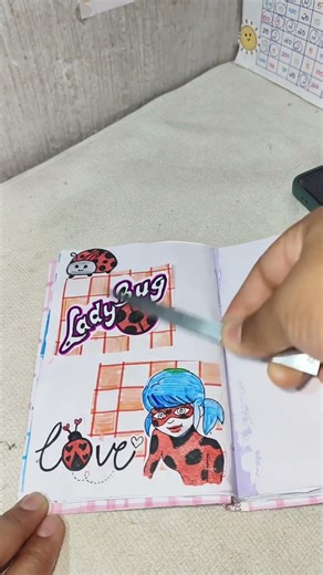 Ladybug 🐞#diy #shorts #journaling