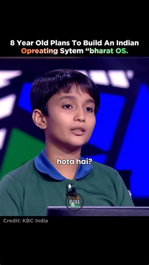 Startup India Stories 🇮🇳 on Instagram: "An 8-year-old is building an Indian Operating System While most kids are learning alphabets, this 8-year-old is learning kernels, code & country-first tech. Meet the child behind “Bharat OS” a bold attempt to build an Indian-made operating system focused on privacy, security & digital independence. No fancy degrees. No big funding. Just curiosity + code + courage. If this is the next generation of builders, India’s tech future is in safe hands. Age doesn