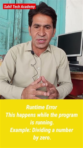 Error types in programming #programmingfundamentals #logicalerrors #syntaxerror #runtimeerror