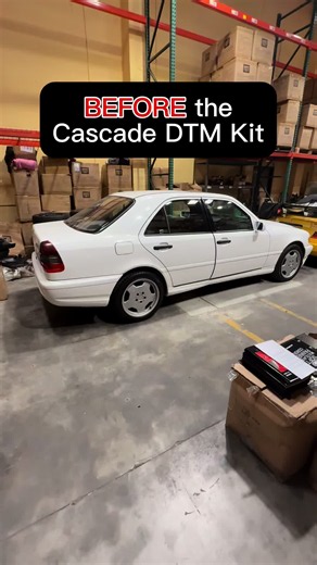 Before and After our W202 DTM conversion. Tap our link in bio to learn more or send us a DM! #mercedes #dtm #amg #carenthusiasts #bodykit