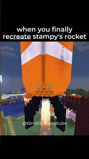 When you finally reCREATE Stampy's Rocket with Minecraft Create Mod