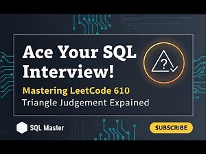 Triangle Judgement SQL Solution – LeetCode 610 Explained (PostgreSQL Tutorial)